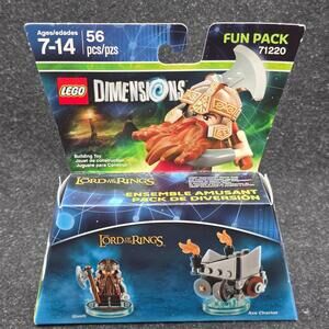 Lego Dimensions Lord Of The Rings GIMLI Fun Pack 71220 Sealed Set